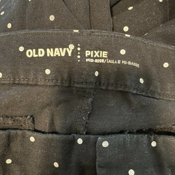 Old Navy Pixie Mid-rise Polka Dot Jeans - size 12 - Picture 4 of 6